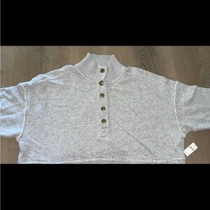 Aerie 1/4 button up Medium $50 MSRP